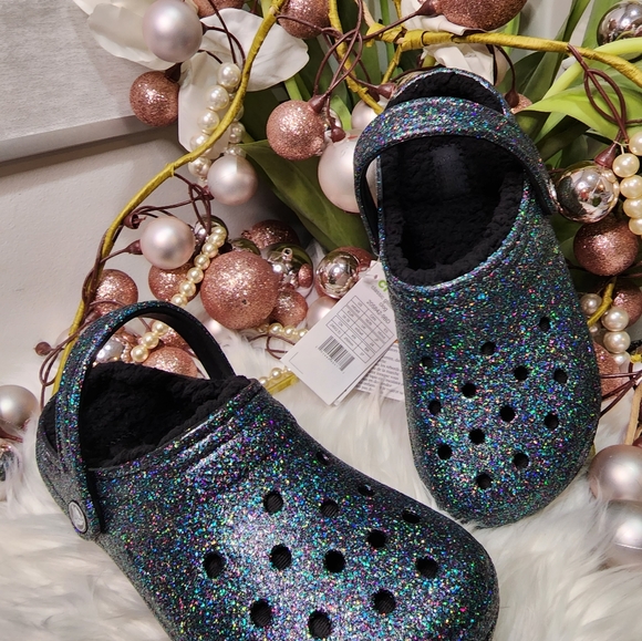 Crocs Classic Lined Clog - GlitterWomen new - Picture 3 of 10